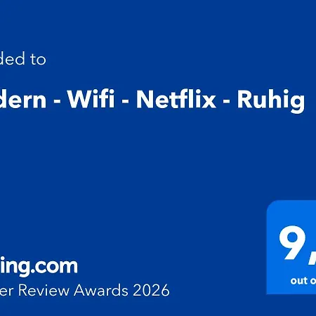 Apartment Modern - Wifi - Netflix - Ruhig *